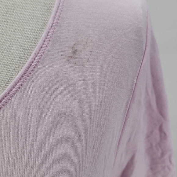 Champion Light Pink Short Sleeve Round Neck T Shirt Stretch Womens Size XS - Picture 4 of 10